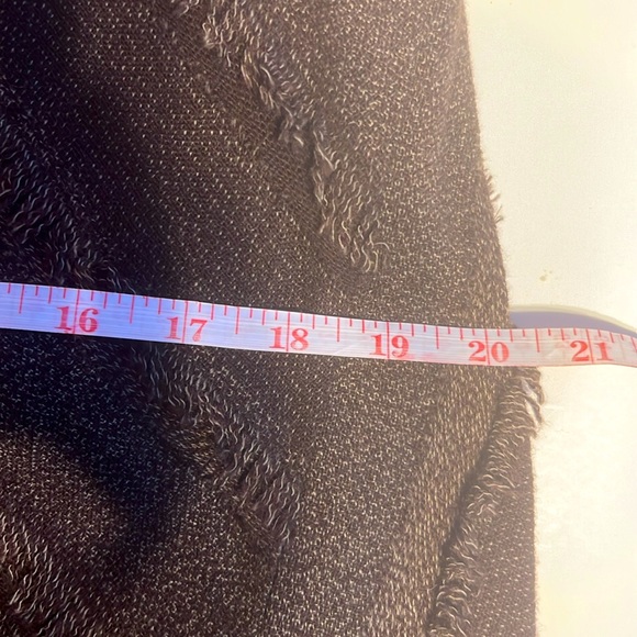 Size 8 Tribal Leather Elements Side Zipper Very Elegant Brown Skirt 52% Wool - Picture 14 of 16